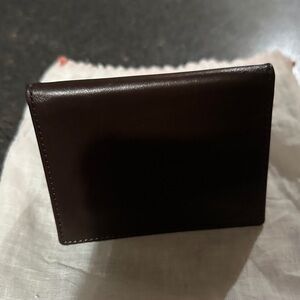 Coach Brown Leather Slim Card Wallet